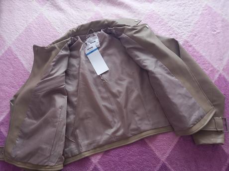 Béžová biker bunda vel. xxl - n.o.v.á s visačkou, xl / xxl