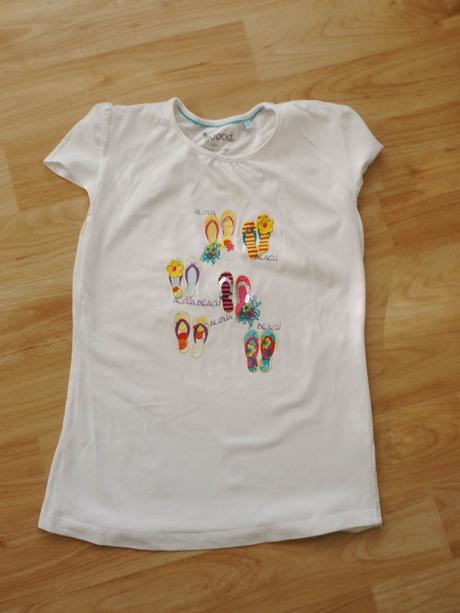 Bile tricko s motivem bot-zabek 158/164, 158