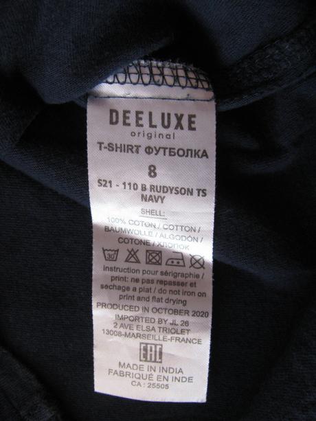 Tmavě modré bavlněné tričko s lebkou deeluxe, 128