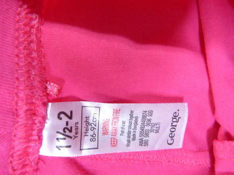 Sytě růžové legíny vel.92, george,92