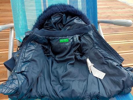 Péřová bunda/kabátek, benetton,74