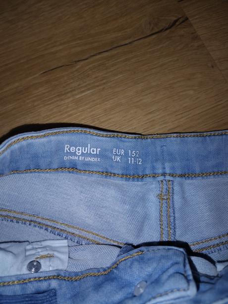 Dívčí kraťasy lindex 152 vzhled rifloviny, lindex,152