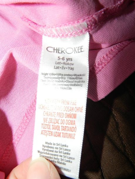 Tričko krátký rukáv růžové, cherokee,116