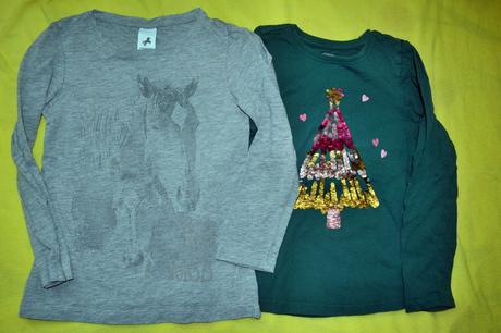 2x  dívčí tričko,  bavlna, v.116, c&a,116
