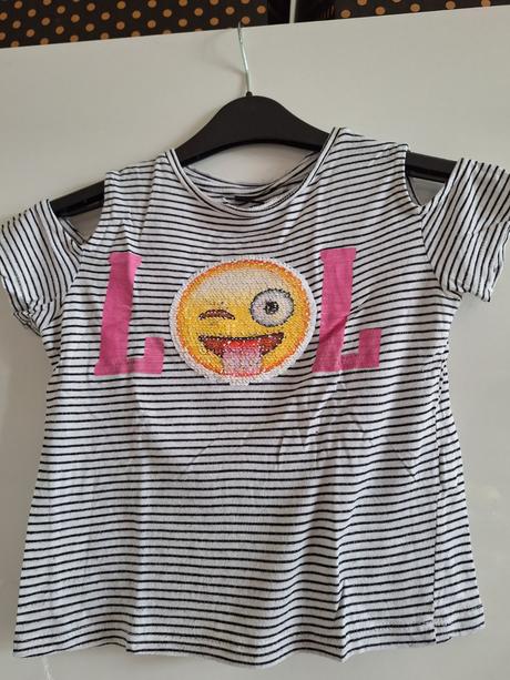 Měnící tričko tílko top vel. 134 / 140, h&m,134