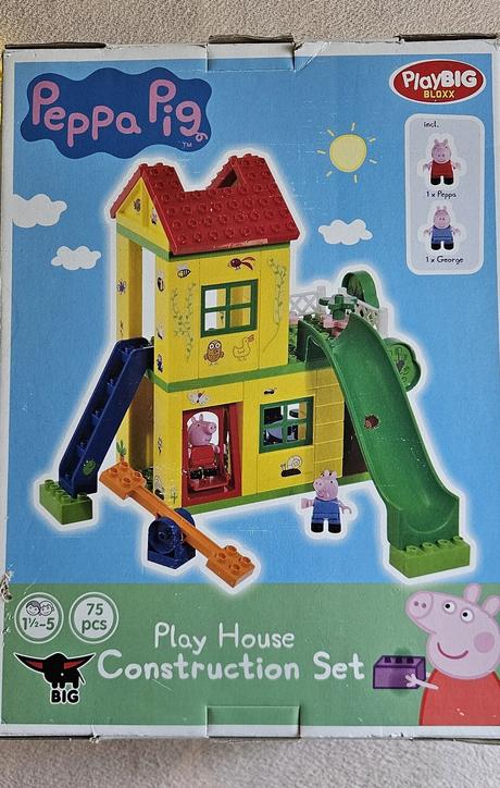 Peppa pig stavebnice play big, kompatibilní s legp,