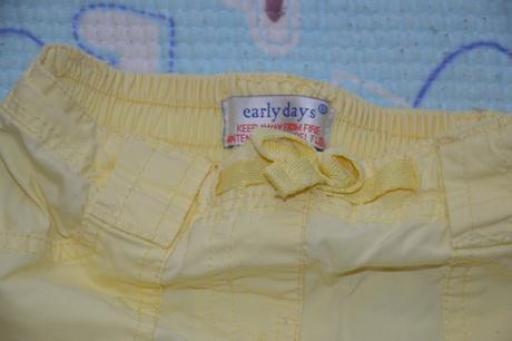 Letní plátěné kalhoty a šortky 2v1 ohrnovací, early days,80