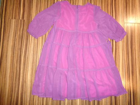 Nádherné společenské fialové volánové šaty, john lewis,128