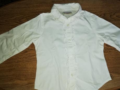 Košile dívčí bílá vel. 104., h&m,104