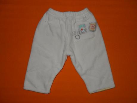 Bílé sametové kalhoty/tepláčky, 50