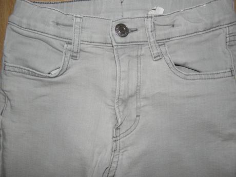 Šedé chlapecké rifle zn. h&m vel.140, h&m,140