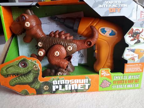 Dinosaurus šroubovací se šroubovákem na baterie,