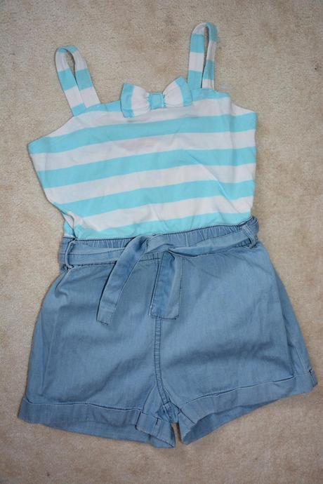 Pruhovaný letní overal, young dimension,116