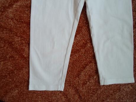 Bílé legíny legínky, h&m,122