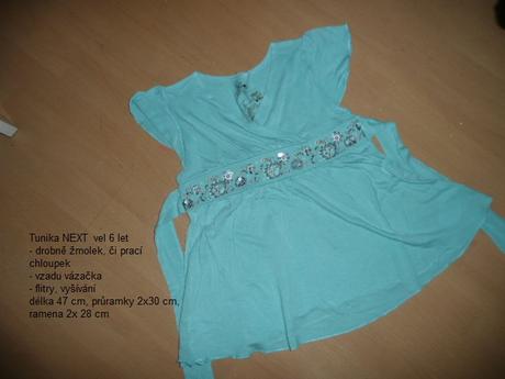 Tričko 2x tunika i next 116/122, next,116