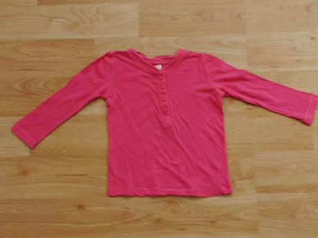 H&m ruzove tricko dlouhy rukav vel.74, h&m,74