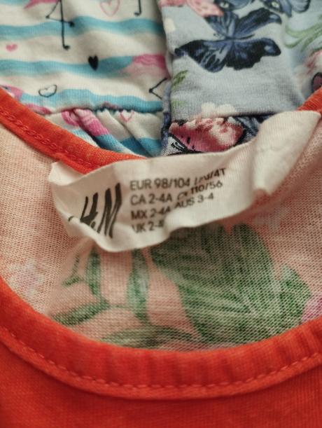 Šaty 2-3 roky, h&m,98
