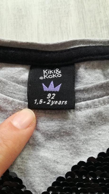 Šedé šaty se srdcem, kiki&koko,92