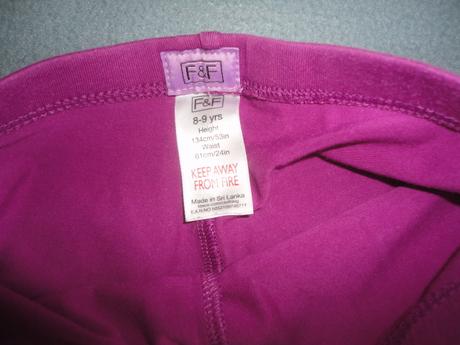 V top stavu legíny f+f, vel. 7-8 let, f&f,128