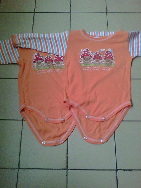 Set body s dlouhým rukávem, 80