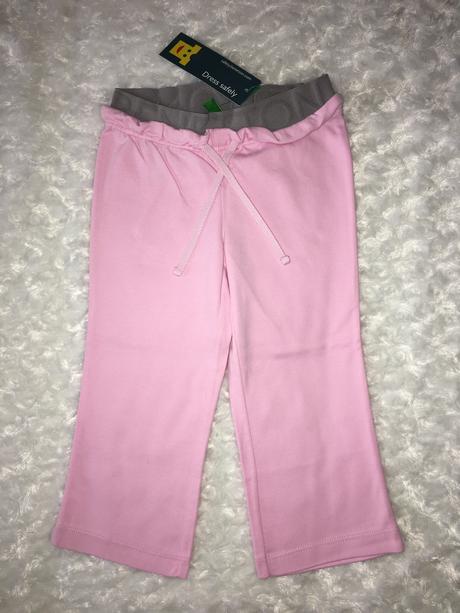 Růžové bavlněné tepláky benetton, benetton,80