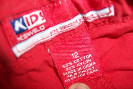 Červené pláťáky značky kenvelo, kenvelo,140