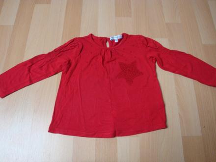 Tričko/halenka slavnostní - červená, vel. 92, marks & spencer,92