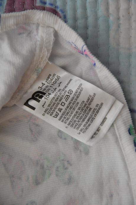 Manšestové šaty šatičky tunička, mothercare,104