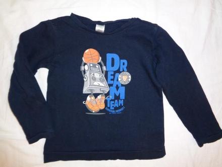 Krásná tmavěmodrá mikina pro baskeťáky, basics,122