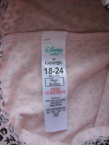 Pyžamové bavlněné kalhoty, disney,92