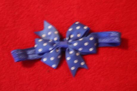 Dívčí čelenka s mašličkou, 