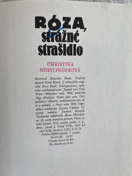 Róza, strážné strašidlo - pro čtenáře od 10 let,