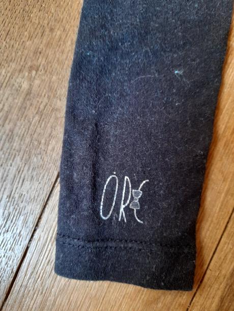 Černé legíny, legínky na holčičku úzké orchestra, 80