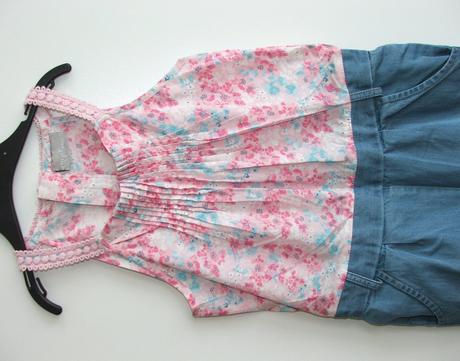 P495 letní dívčí overal vel. 6 let, matalan,116