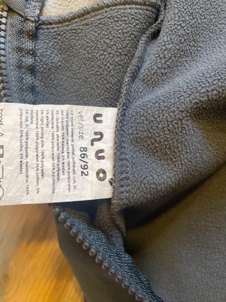 Softshelovy overal unuo 86/92 flis, unuo,92