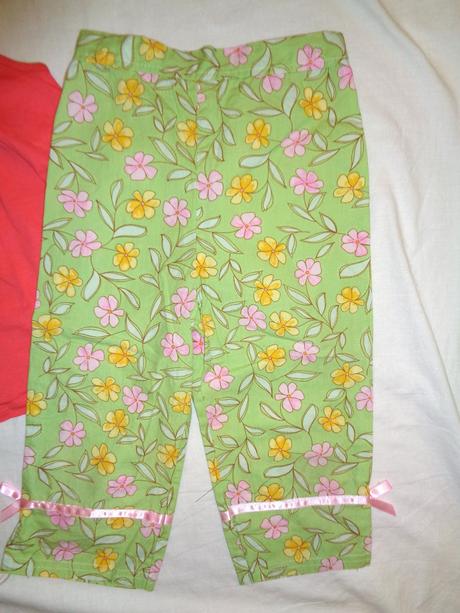 Krásný letní komplet tuniky a květovaných kalhot, palomino,116