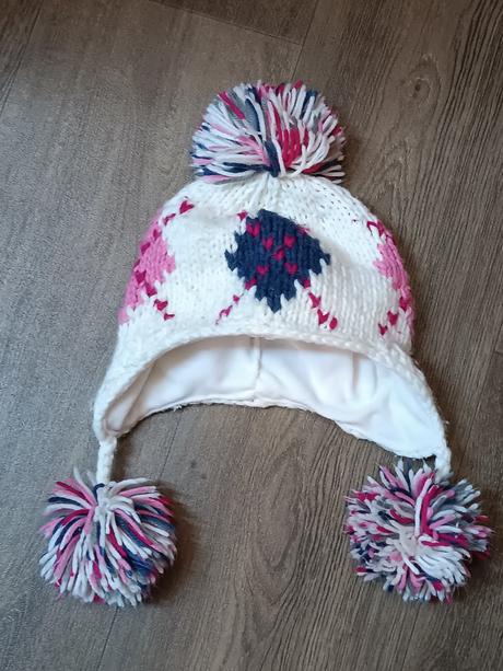 3x dívčí zimní pletené čepice, vel.86/92 a 98, next,86