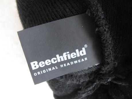 Černá pletená zimní čepice beechfield, 140