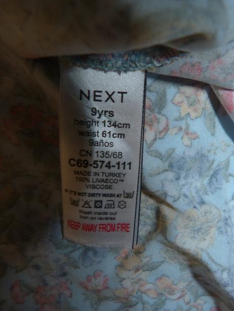 Next letní propínací šaty vel. 134, next,134