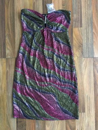 Nové třpyt šaty s ramínky, vel xxs/xs, body flirt, xs