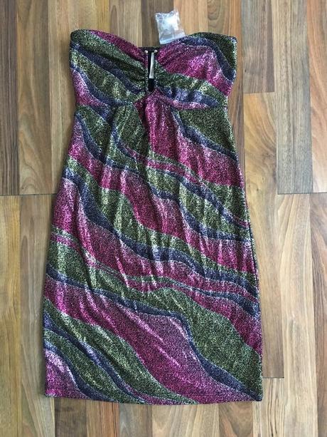 Nové třpyt šaty s ramínky, vel xxs/xs, body flirt, xs