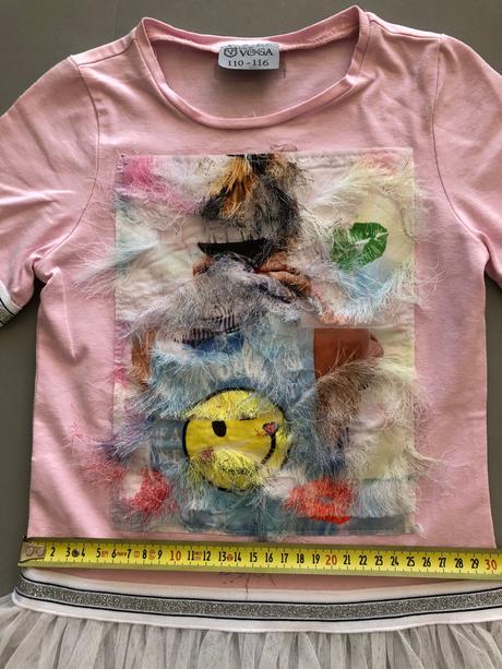 Kids by voga italy šaty tutu 98-104 pink aplikace, 98