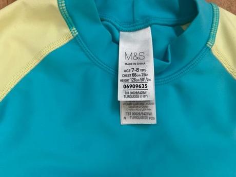 Koupací triko, marks & spencer,128