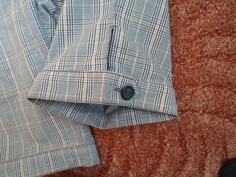 Hnědé šedé kalhoty kraťasy kapri, amisu,38