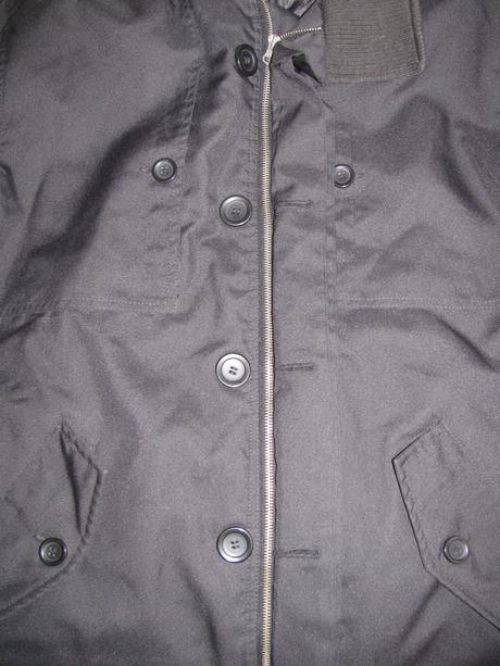 Pánský 3/4 zimní černý kabát, bay,l