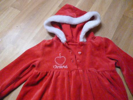 Vánoční šaty vel. 9-12 m, 74