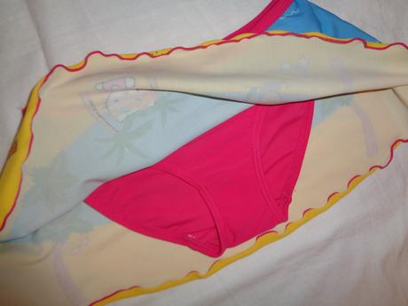 Luxusní plavky se sukýnkou s kittynkou 122/128, h&m,122 / 128