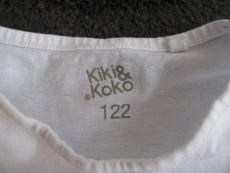 Dívčí bílé bavlněné tričko, kiki&koko,122