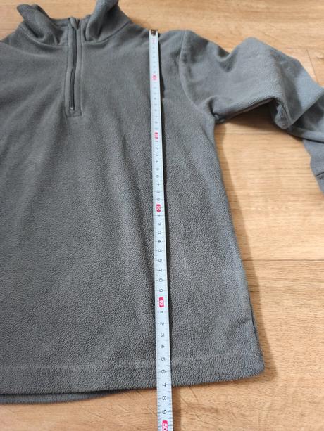 Šedá fleecová mikina, 122