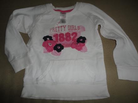 Bílá mikina e-vie angel, vel. 5-6 let, evie angel,110